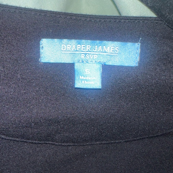 DRAPER JAMES Rsvp Wrap Dress Black size small - Picture 4 of 4